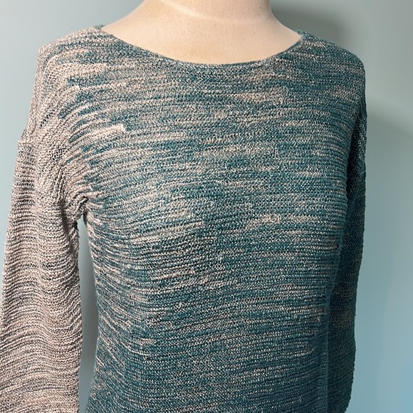 Nic & Zoe blue green ombré sweater - Picture 2 of 5
